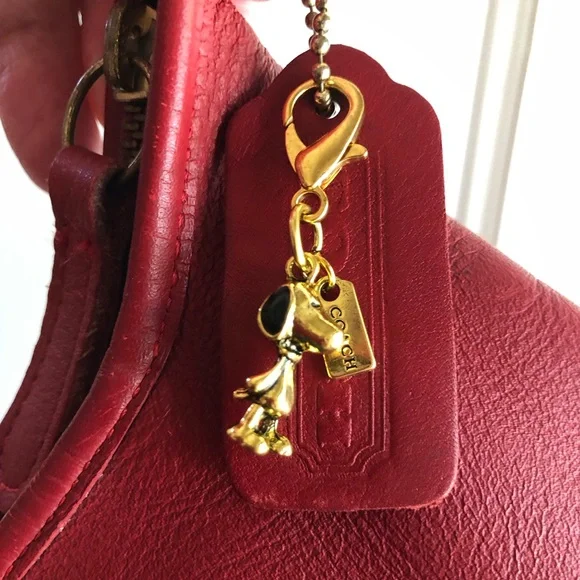 Coach Snoopy Bag Charm w/ Coach Red Leather Hangtag - Picture 5 of 6